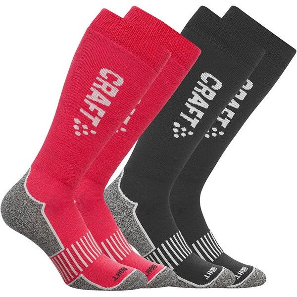 Шкарпетки Craft Warm Multi 2 - Pack High червоні 1902345-2477