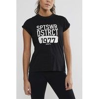 Жіноча футболка Craft District Clean чорна 1907202-999000